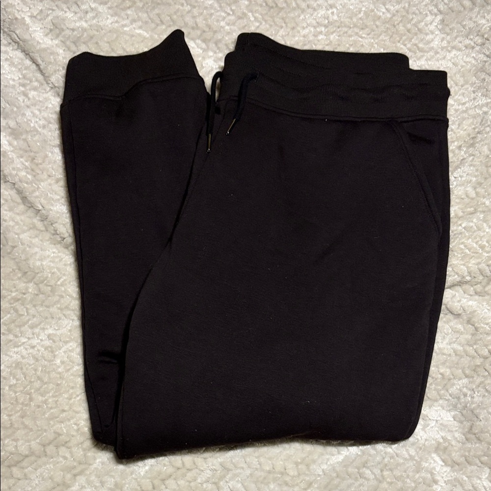 Members Mark Fleece Black Joggers